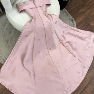 فستان نسائي سهره لون وردي مورد